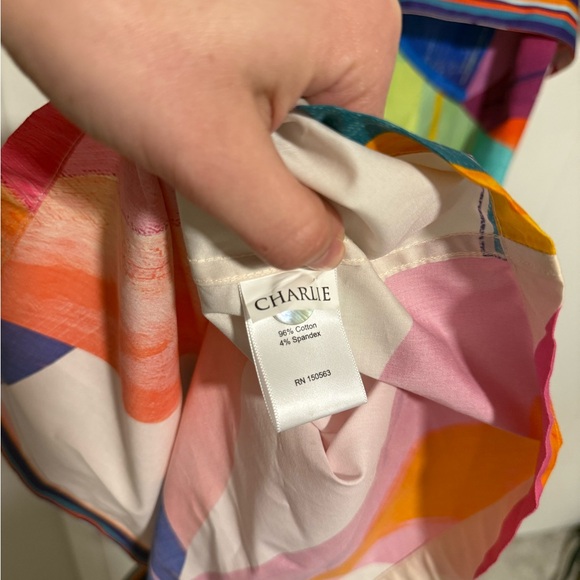 Hinson Wu Charlie 3/4 Sleeve Abstract Leaf Print Dress size XS - Picture 7 of 7